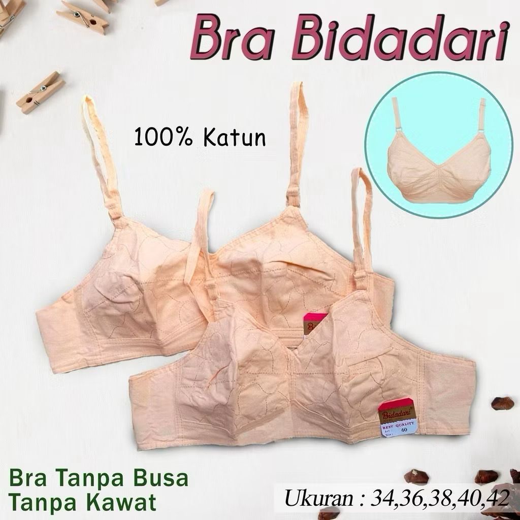 BH Bidadari Bra Wanita Cotton Super Soft Premium [1 Pieces]