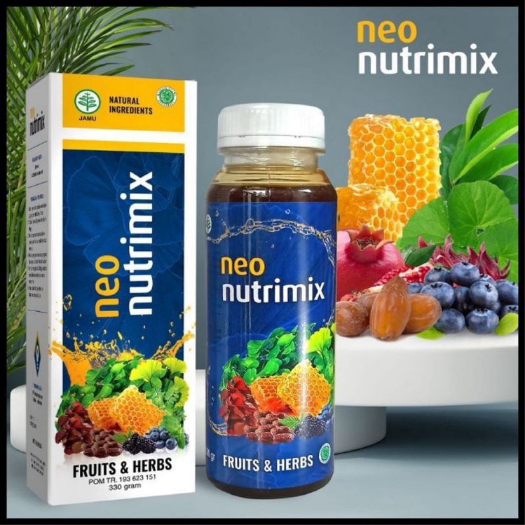 NEO NUTRIMIX Herbal Nutrisi Otak Madu Kecerdasan,Vitamin Suplemen Kecerdasan dan Kesehatan Mata Anak