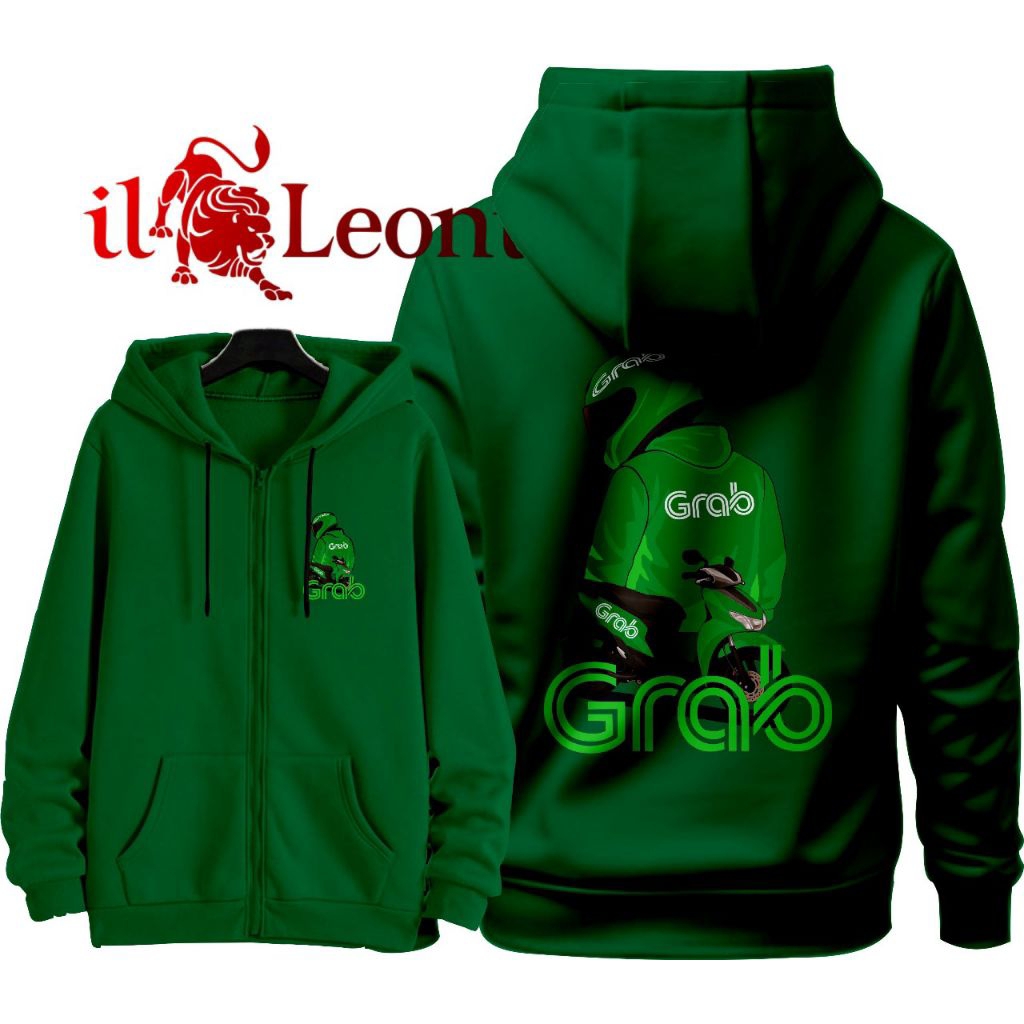 JAKET HOODIE Driver GRAB DESAIN BARU KEREN PRIA WANITA