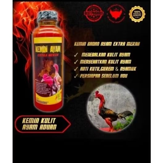 EXTRA MERAH, KEMIN BADAN AYAM MERAH MERONA BN, Menyehatkan Kulit Ayam