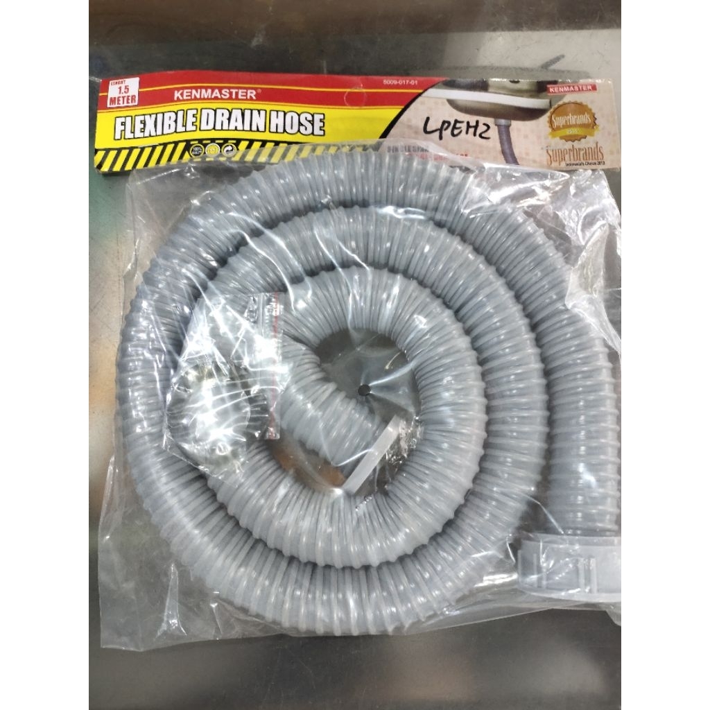 SELANG BAK CUCI PIRING/FLEXIBLE DRAIN HOSE 1.5 METER KENMASTER