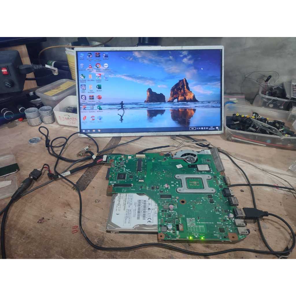 ET24 MB-TOS-6 MOTHERBOARD MOBO LAPTOP TOSHIBA SATELLITE C600 6050A2446201-MB-A02