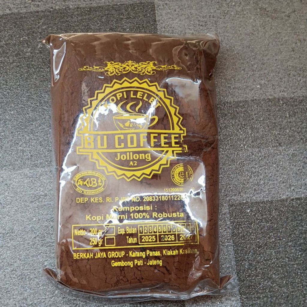 Kopi bubuk / Kopi lelet 200 gr khas jolong pati jawa tengah