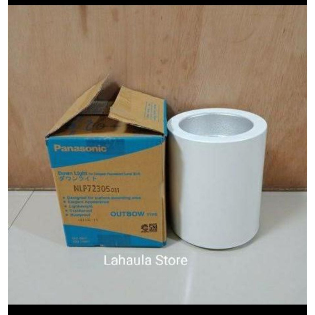 downlight outbow hitam dan putih panasonic