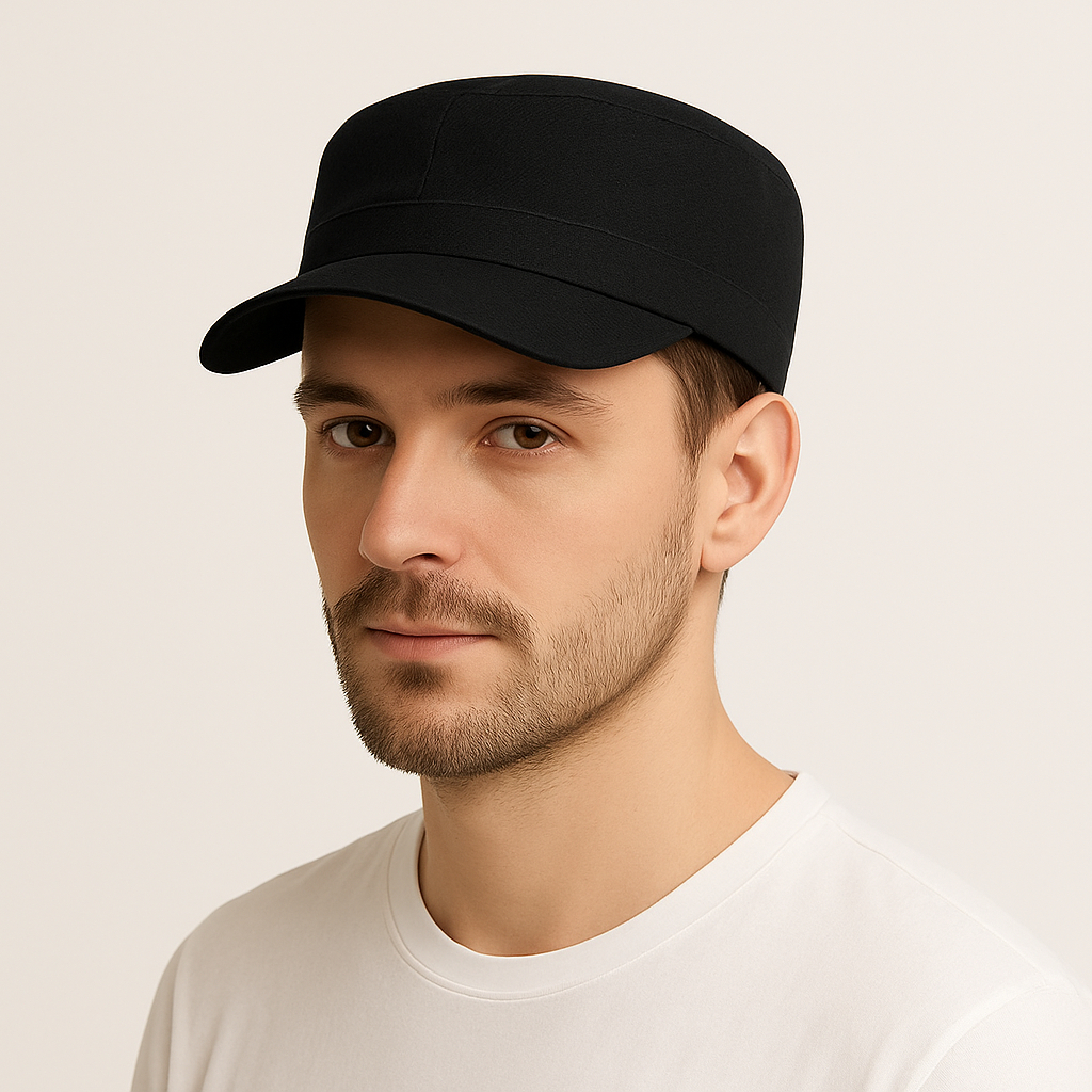 Topi Komando Polos Pria Bisa Custom Logo dan COD