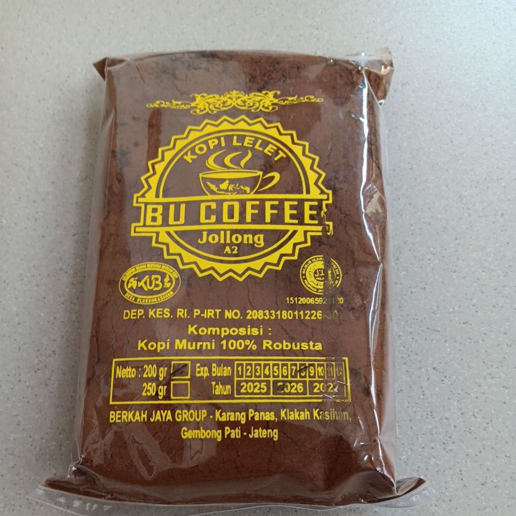 Kopi bubuk / Kopi lelet 200 gr khas jolong pati jawa tengah