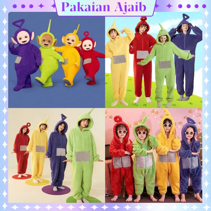 Pakaian Ajaib Baju Teletubbies Pakaian Kostum Anak Piyama Flanel Onesie Piyama Teletubbies Piyama De