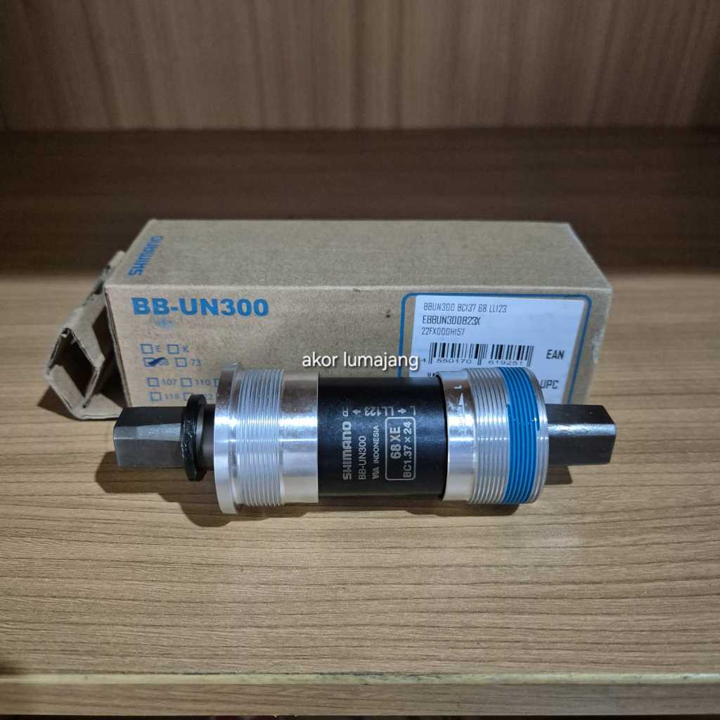 Shimano Bottom Bracket Sepeda Tourney E BB UN300 Square 122.5 - BB AXLE KOTAK MTB BMX SELI LIPAT MIN