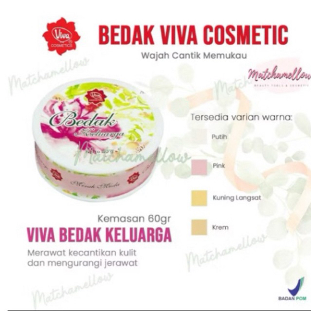 VIVA BEDAK KELUARGA 60gr Bedak Viva bedak keluarga