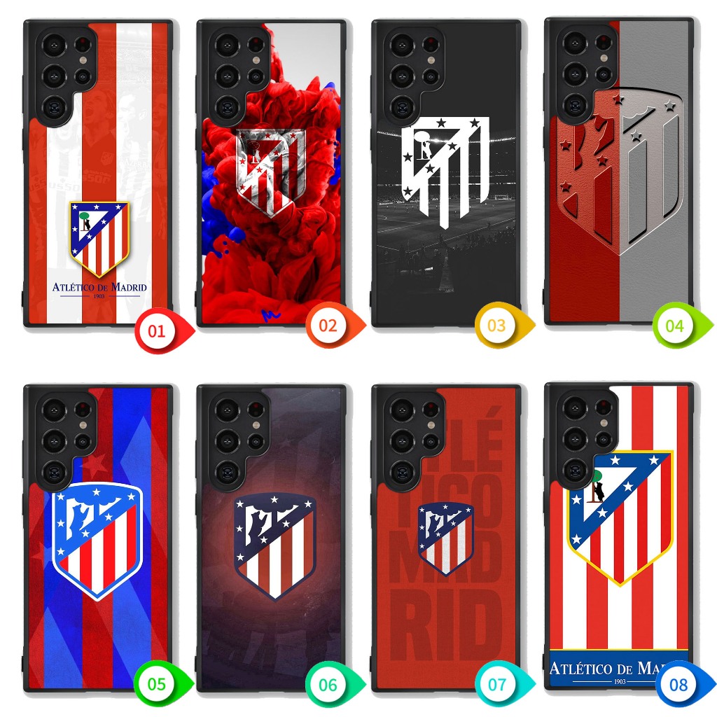 Case Samsung Galaxy S25 S24 S23 S22 S21 S20 Note 20 10 Ultra Plus FE Edge Atletico Madrid IC0208