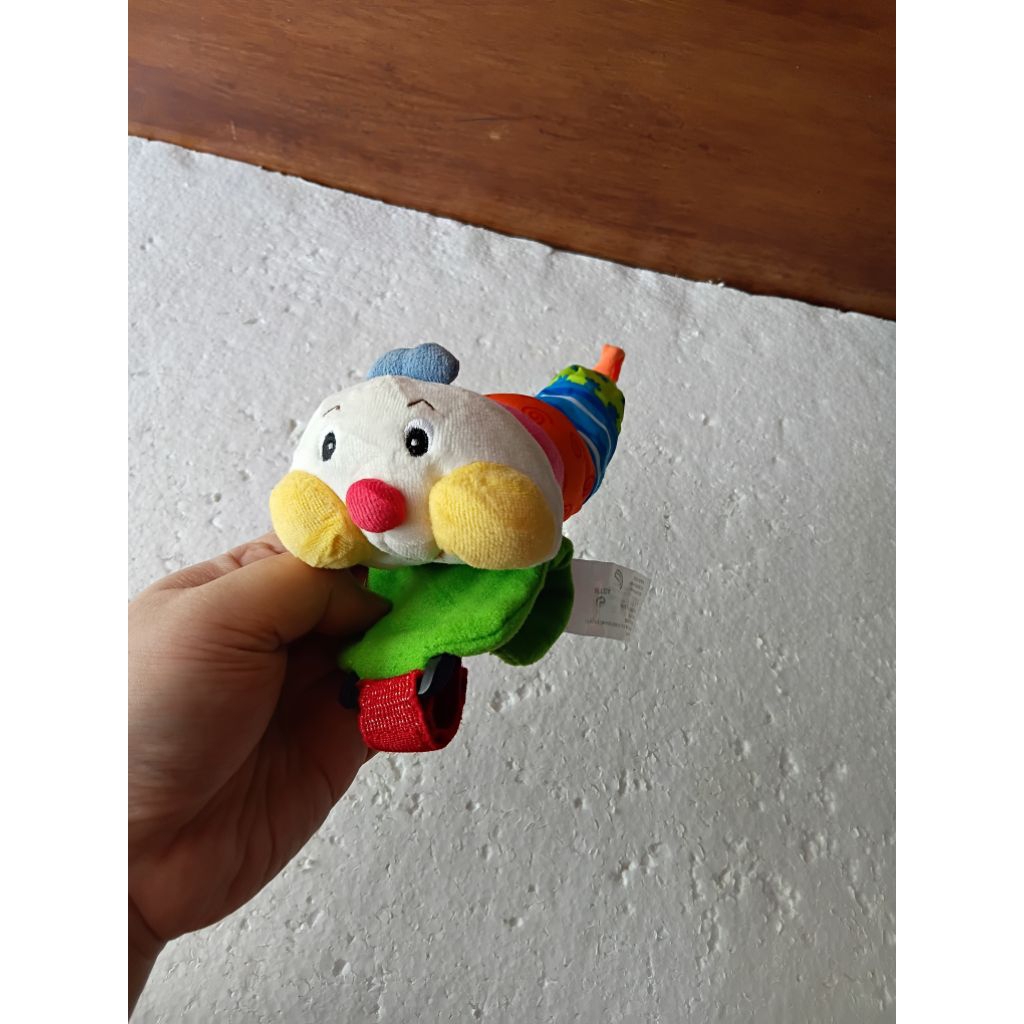 mainan preloved tarik getar mainan bekas softbook preloved soft book boneka ulat ks kids