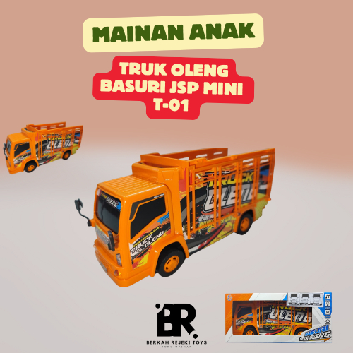 Mainan Anak Truk Oleng Basuri Mini JSP T-01 Goyang Kanan Kiri Musik Telolet BumpNGo