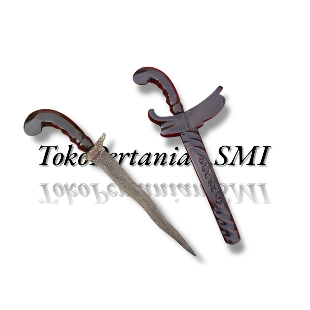 Keris Motif Kuno Kris Etsa Koleksi Pajangan Ukuran Kecil/Pendek