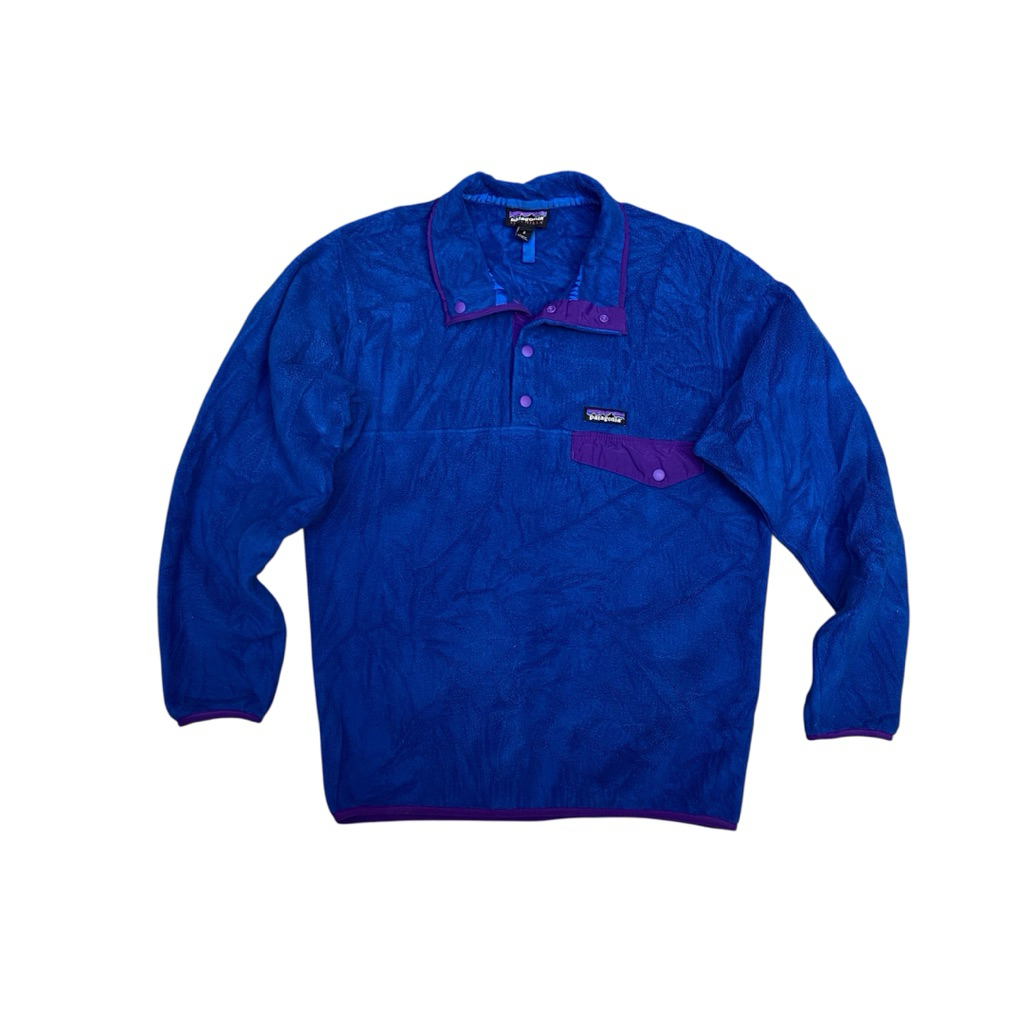 Fleece patagonia biru