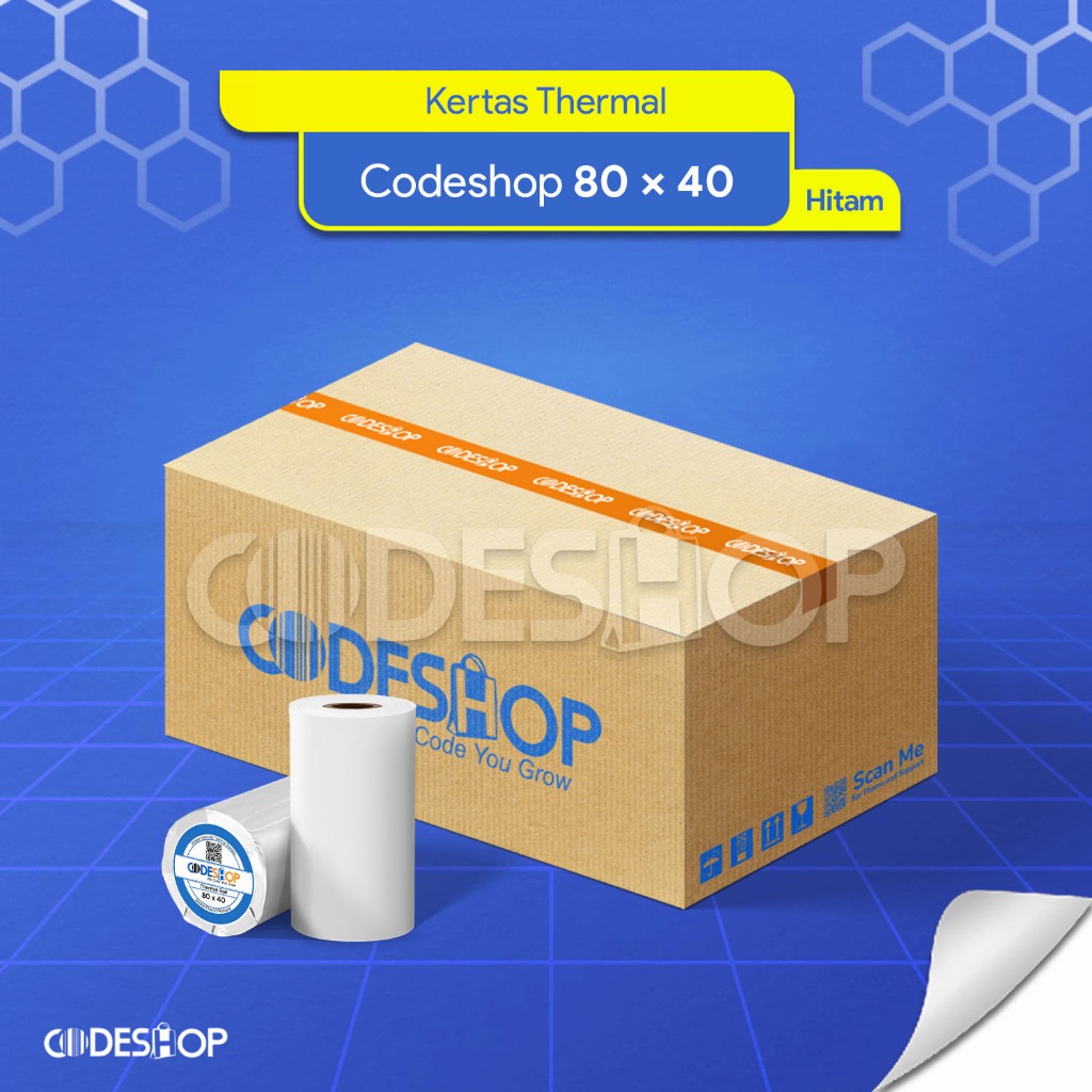 Dus Kertas Struk Thermal 80x40mm / 80x40 / 80 x 40 mm / 8x4 cm / 80mm