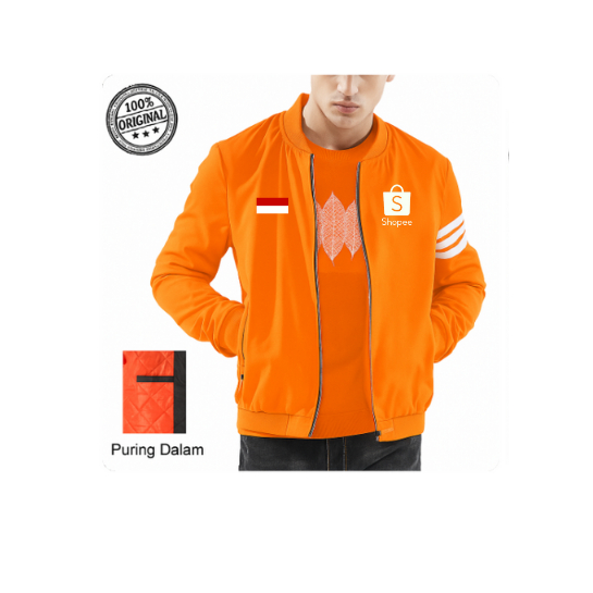 Jaket ShopeeFood Driver | Jaket Oranye ShopeeFood