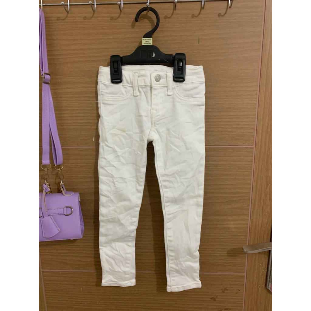 4-7 (Y) Celana Jeans Polo Ralph Lauren Putih Anak Perempuan