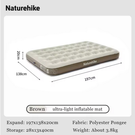 MATRAS KASUR ANGIN CAMPING DOUBLE C20 NATUREHIKE CNK2450WS033