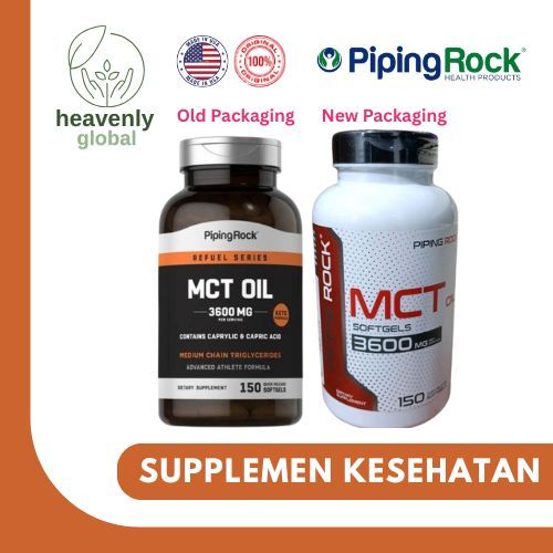 Pipingrock Piping Rock MCT Oil 3600 mg- 150 Softgels Non-GMO & Gluten Free
