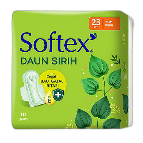 Softex Daun Sirih Wing Panjang 23cm Isi 10 Pad
