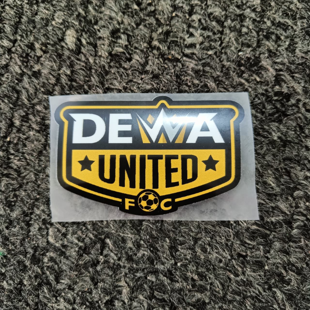 STIKER SABLON SETRIKA LOGO DEWA UNITED / DTF DEWA UNITED