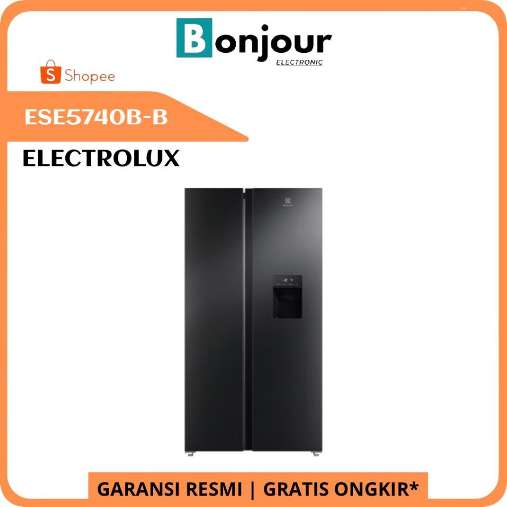 Kulkas Water Dispenser Electrolux ESE5740B-B 571 Liter Kulkas Side by Side 700 Series ESE5740BB