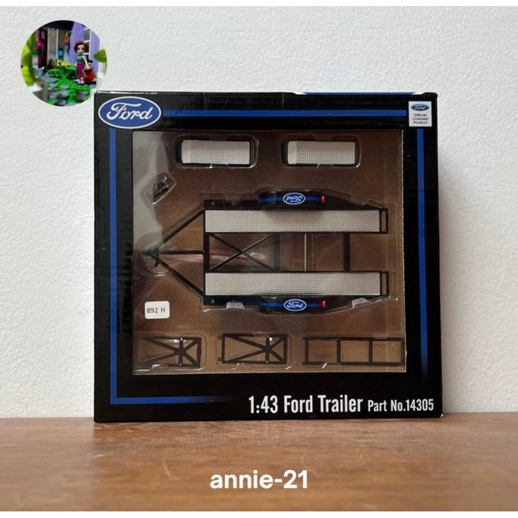 Tandem car trailer/anhang - GMP 1/43