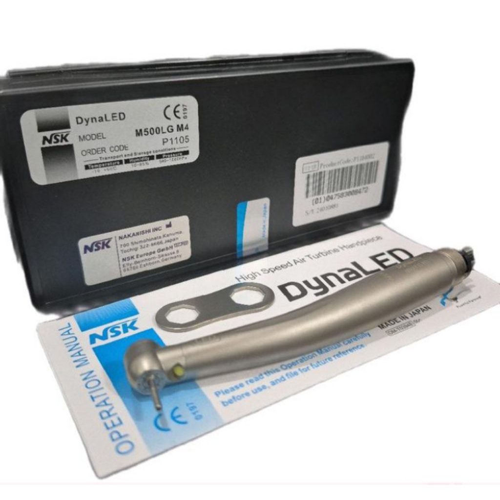 Handpiece HighSpeed Dyna LED 4 Hole / Dental HighSpeed Push Button Lampu