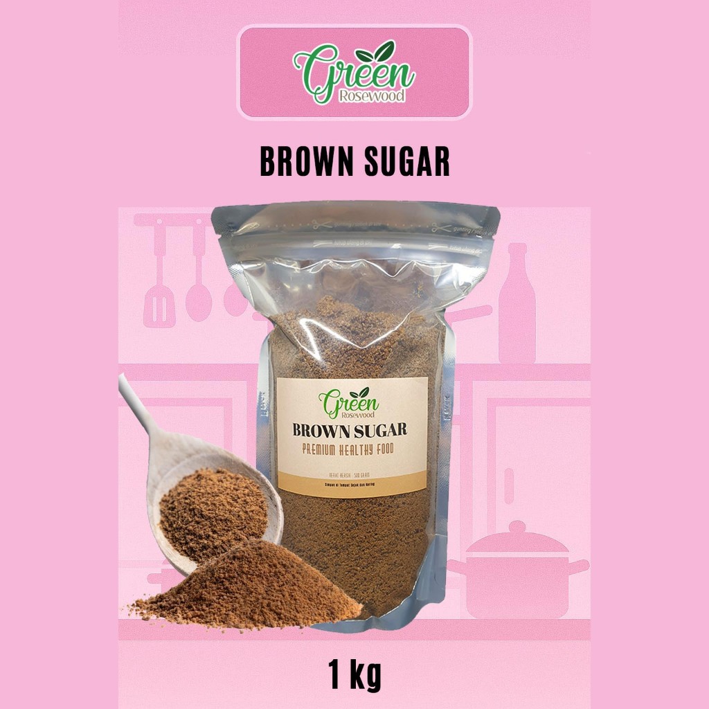 BROWN SUGAR 1 KG PREMIUM ORGANIC - BUBUK 1000 GRAM