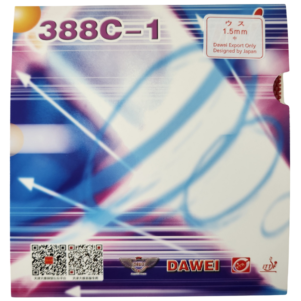Dawei 388C-1 Medium Pimple  - Karet Pingpong Bet Tenis Meja Bintik Semi Dawei 388C1