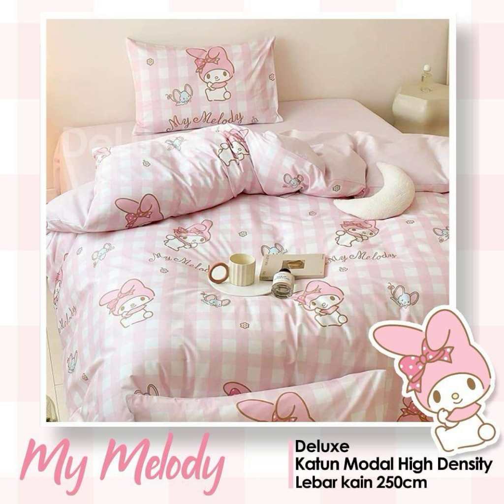 Sprei Set Katun Beverly Motif My Melody