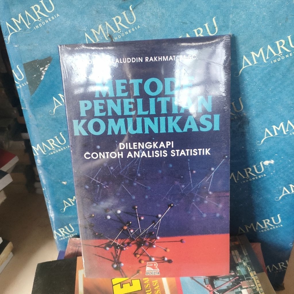 ORIGINAL BUKU METODE PENELITIAN KOMUNIKASI DILENGKAPI CONTOH ANALISIS STATISTIK DRS JALALUDDIN RAHMA
