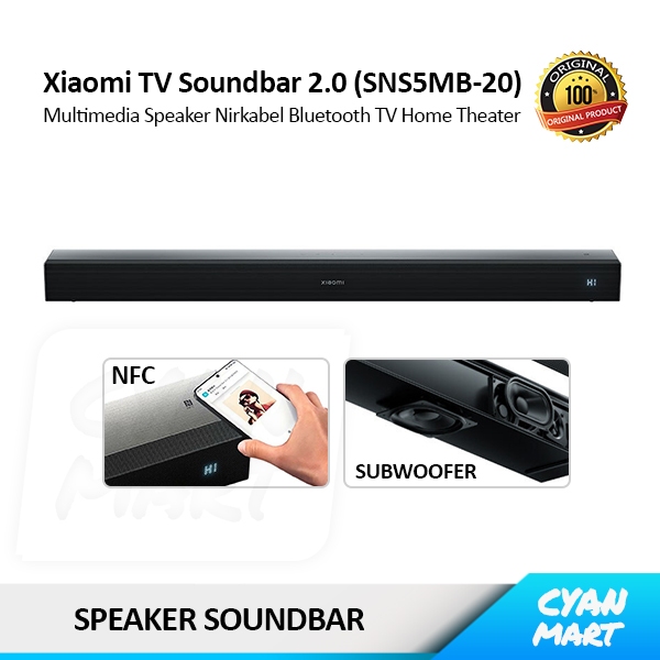 Xiaomi TV Soundbar 2.0 NFC Speaker Wireless Bluetooth Soundbar TV Subwoofer Home Theater Original