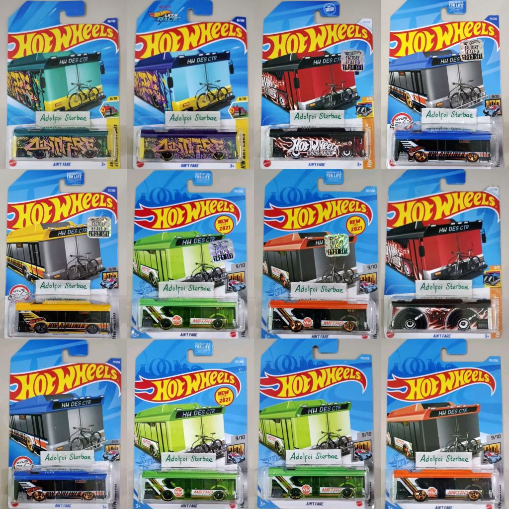 hotwheels hot wheels ain't aint fare hw metro rapid routes bus ryu's rides factory sealed hw airline