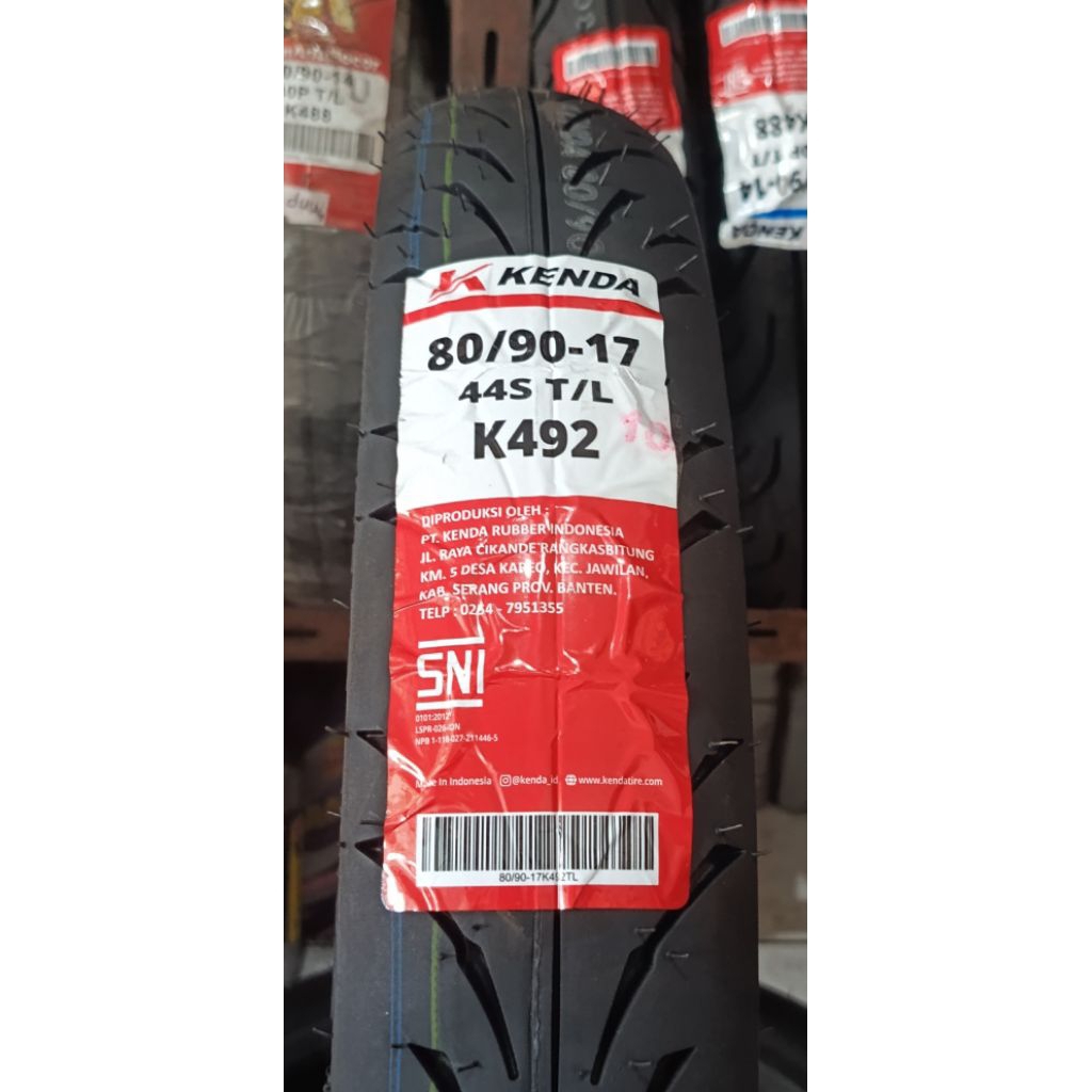 Ban kenda k492 UK 80/90-17 tubeless