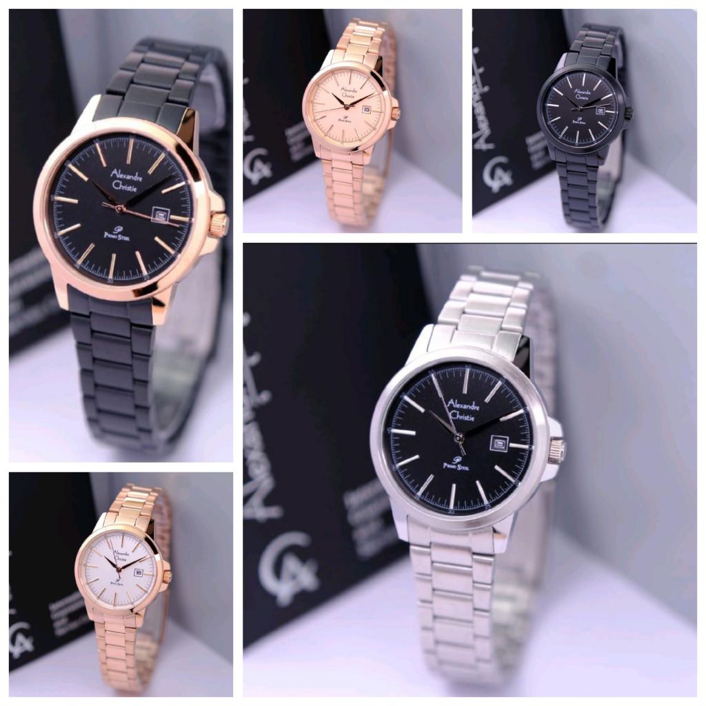 JAM TANGAN WANITA ALEXANDRE CHRISTIE 1008/ AC 1008/ AC 1008 KULIT ORIGINAL