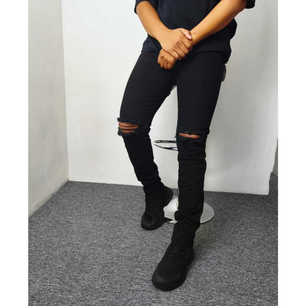 Celana Sobek Pria 2024 Stretch Promo Keren || Celana Jeans Pria Sobek 2024 Diskon Keren II Celana  s