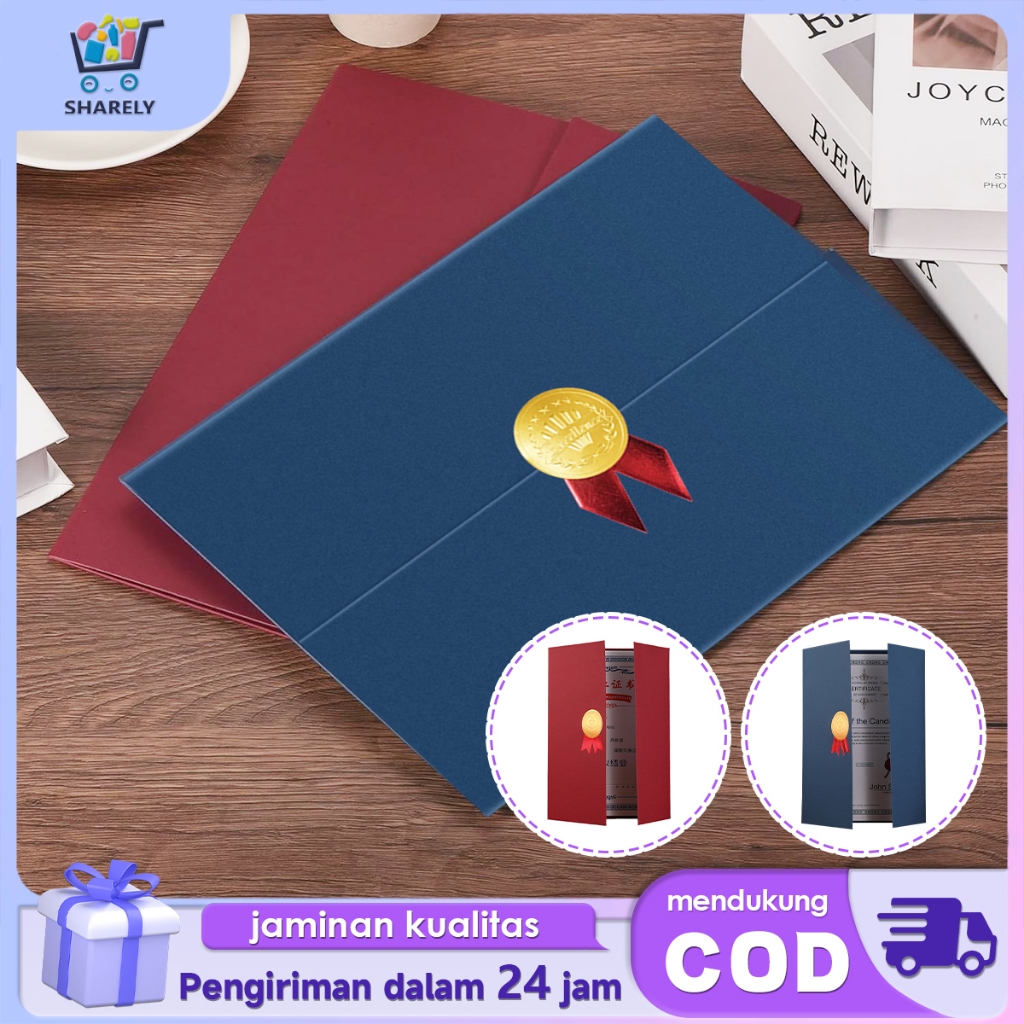 Cover Sertifikat A4 Map Ijazah Sertifikat Sampul Sertifikat Piagam Ijazah Certificate Holder
