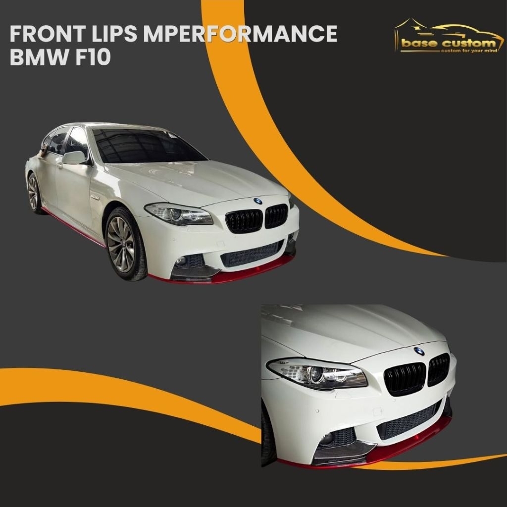Front Lip / Lips Depan BMW F10 Mperformance - FINISH CARBON