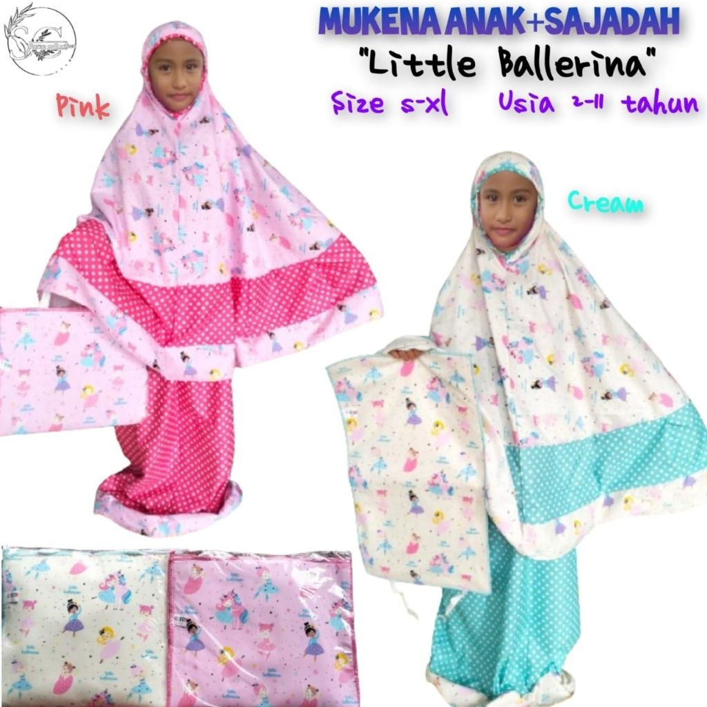 Mukena Anak Karakter Lucu + Sajadah
