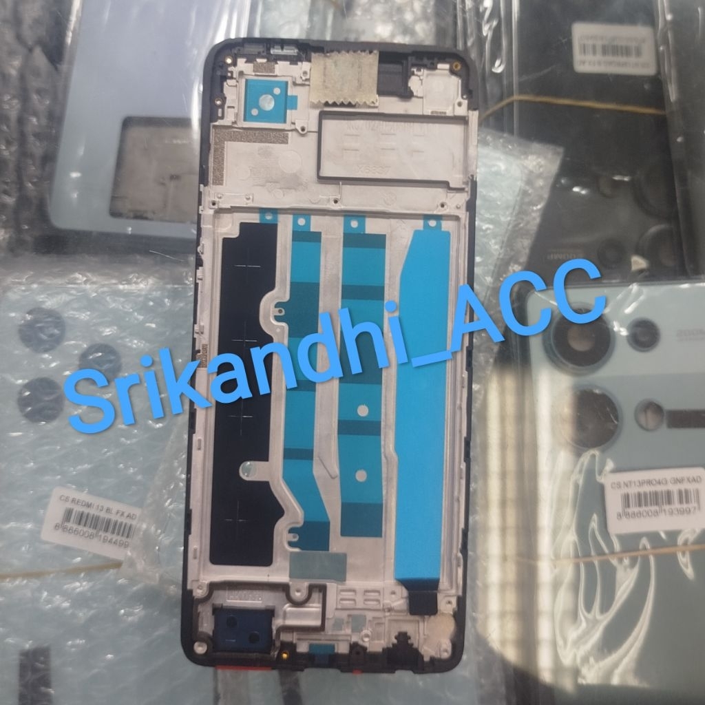 Frame tulang tengah Infinix Hot 40 Pro X6837 Tulang lcd tatakan mesin