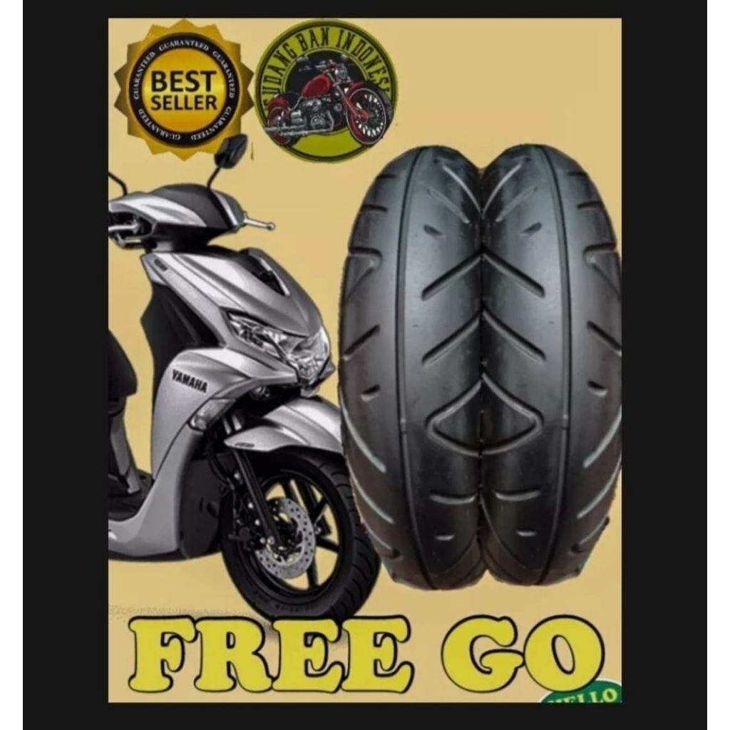 Siap kirim ban depan tubles Yamaha freeGo ring 12 ukuran 100/90 ban donat tubles Yamaha freeGo