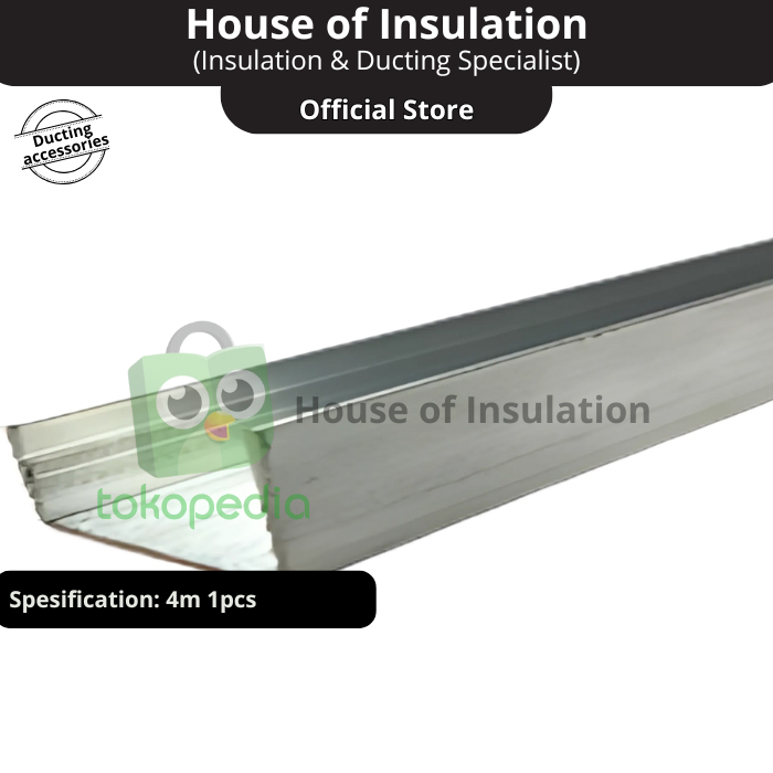 U Flange Aluminium  (Sambungan Ducting U)