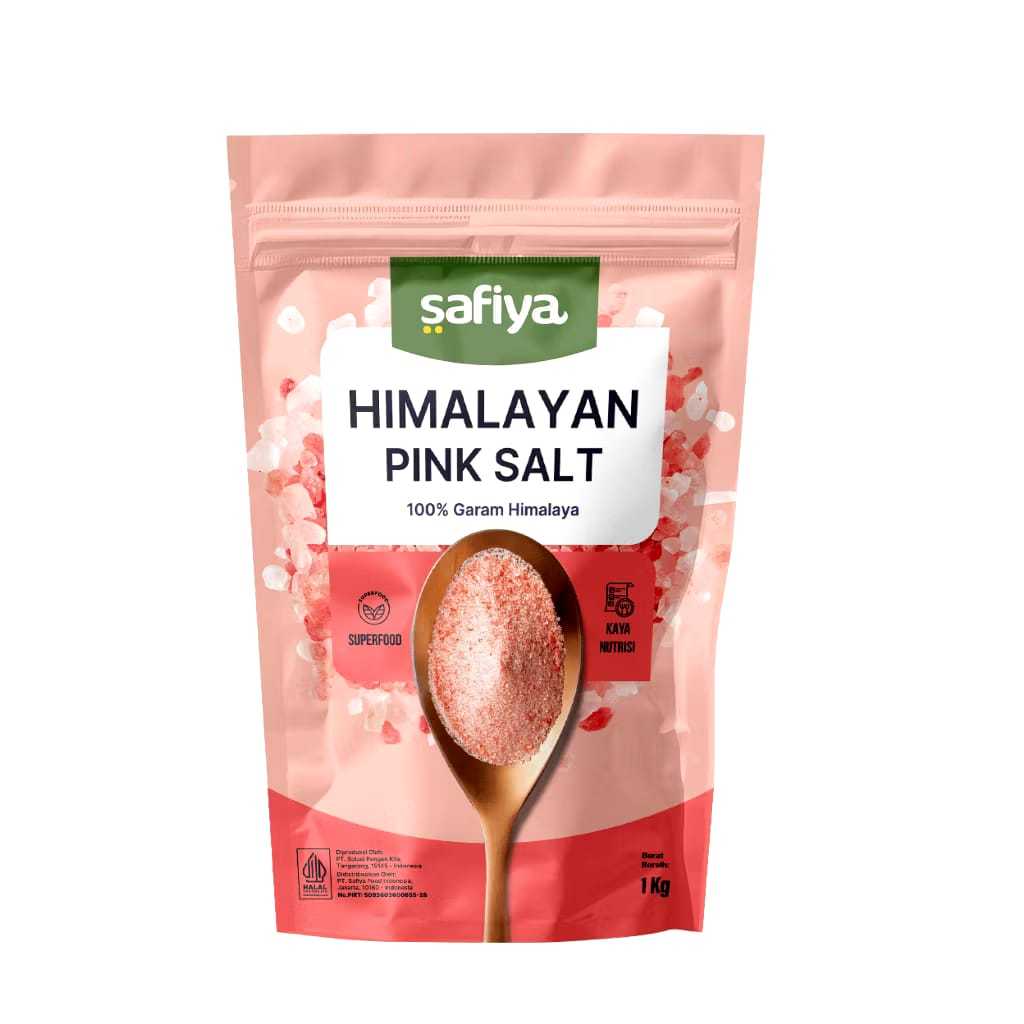 Safiya Garam Himalaya 1 Kg Pink Himalayan Salt Original Premium