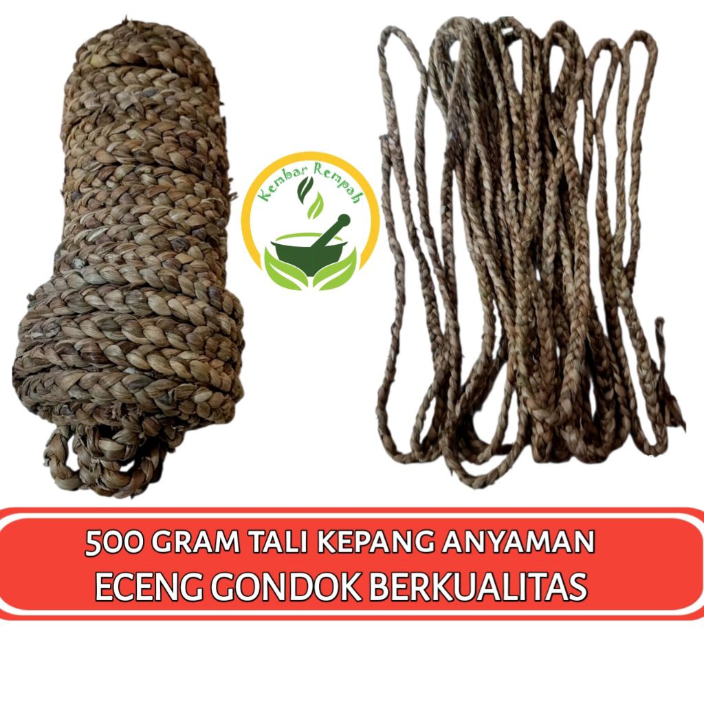 500 gram tali kepang eceng gondok berkualitas