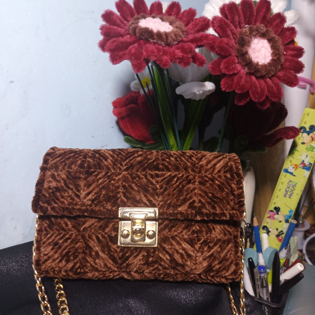 Tas Kanvas Handmade/ Tas Bludru Handmade