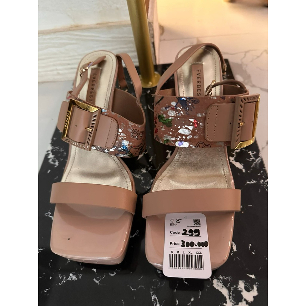 sandal heels wanita everbest original preloved