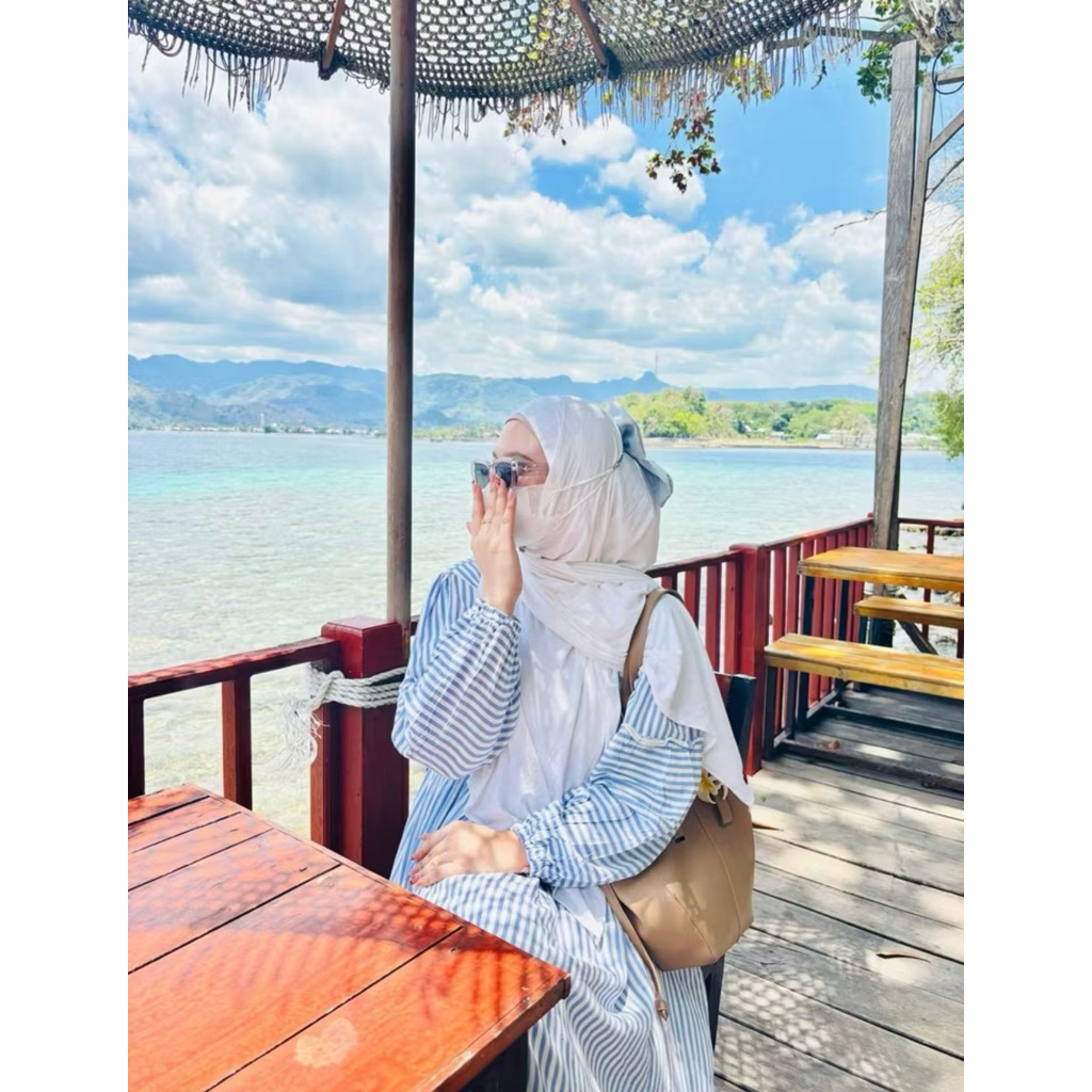 YUMNA DRESS SMOKE / DRESS PANTAI/ GAMIS DEWASA / DRESS TERLARIS / GAMIS PANTAI SMOKE (AT TISYA