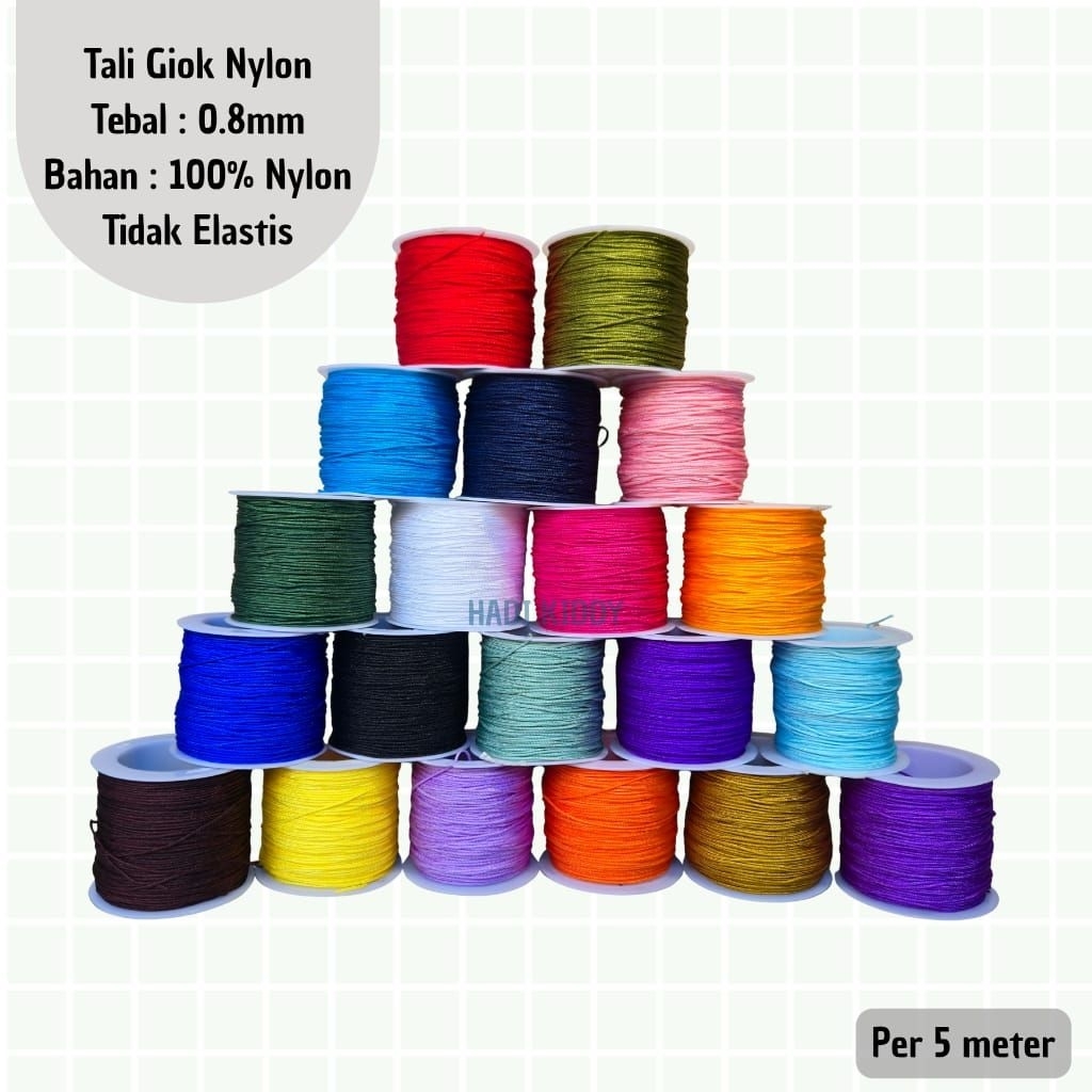 Tali Giok Tali Kur Tali Shambala Nylon Non Elastis 5 meter