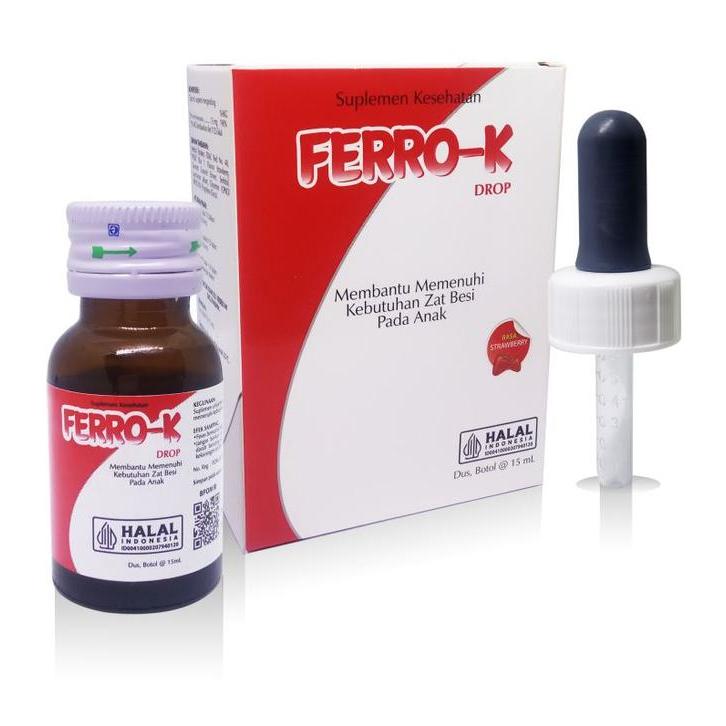 Ferro-K - Ferro K Drops - Ferro K Sirup - Suplemen Vitamin Zat Besi